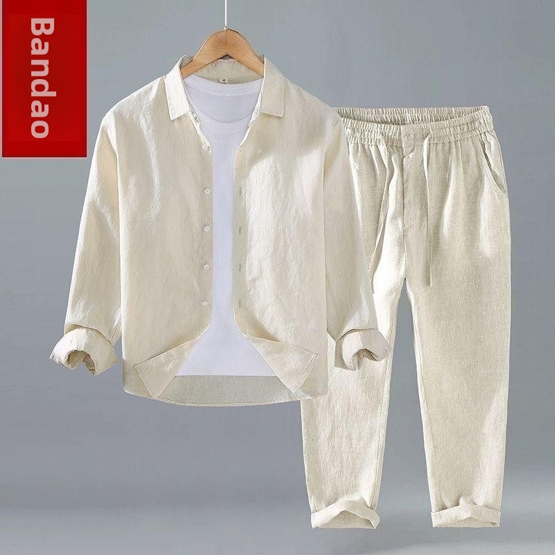 Camiseta de Linho Solta de Man - Linen Shirt Breathable avaliação e preço