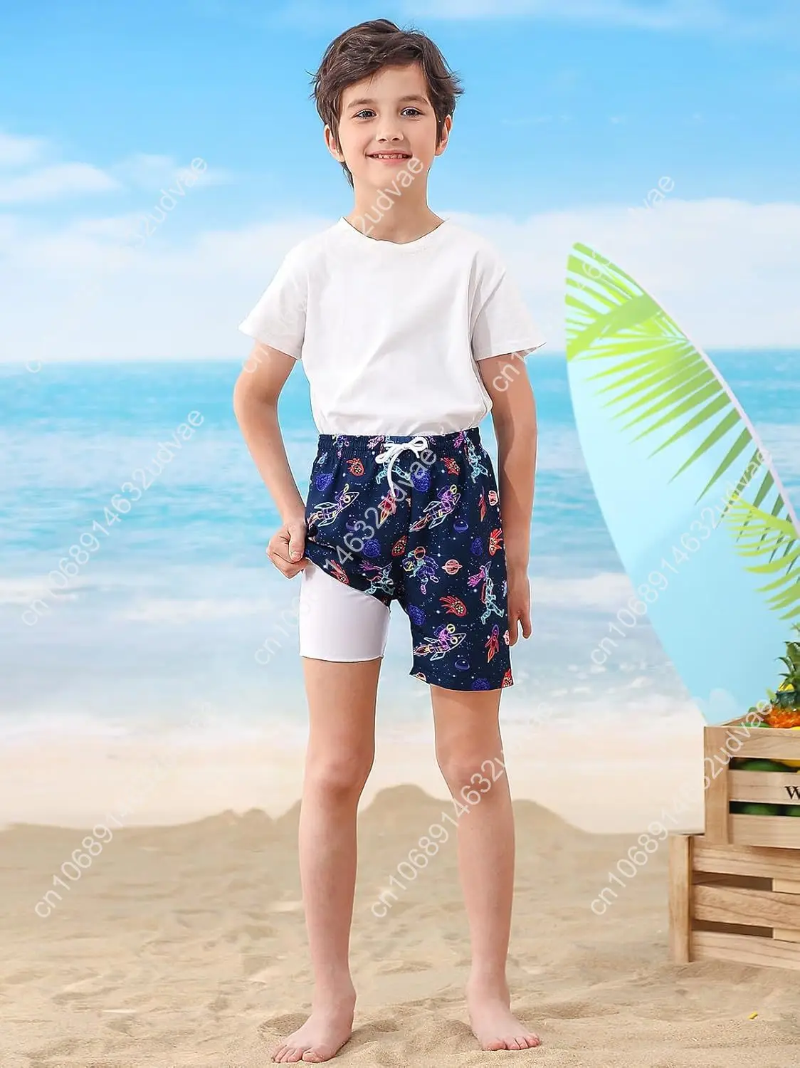 Calções de banho para meninos, - Swim Trunk Quick Dry avaliação e preço